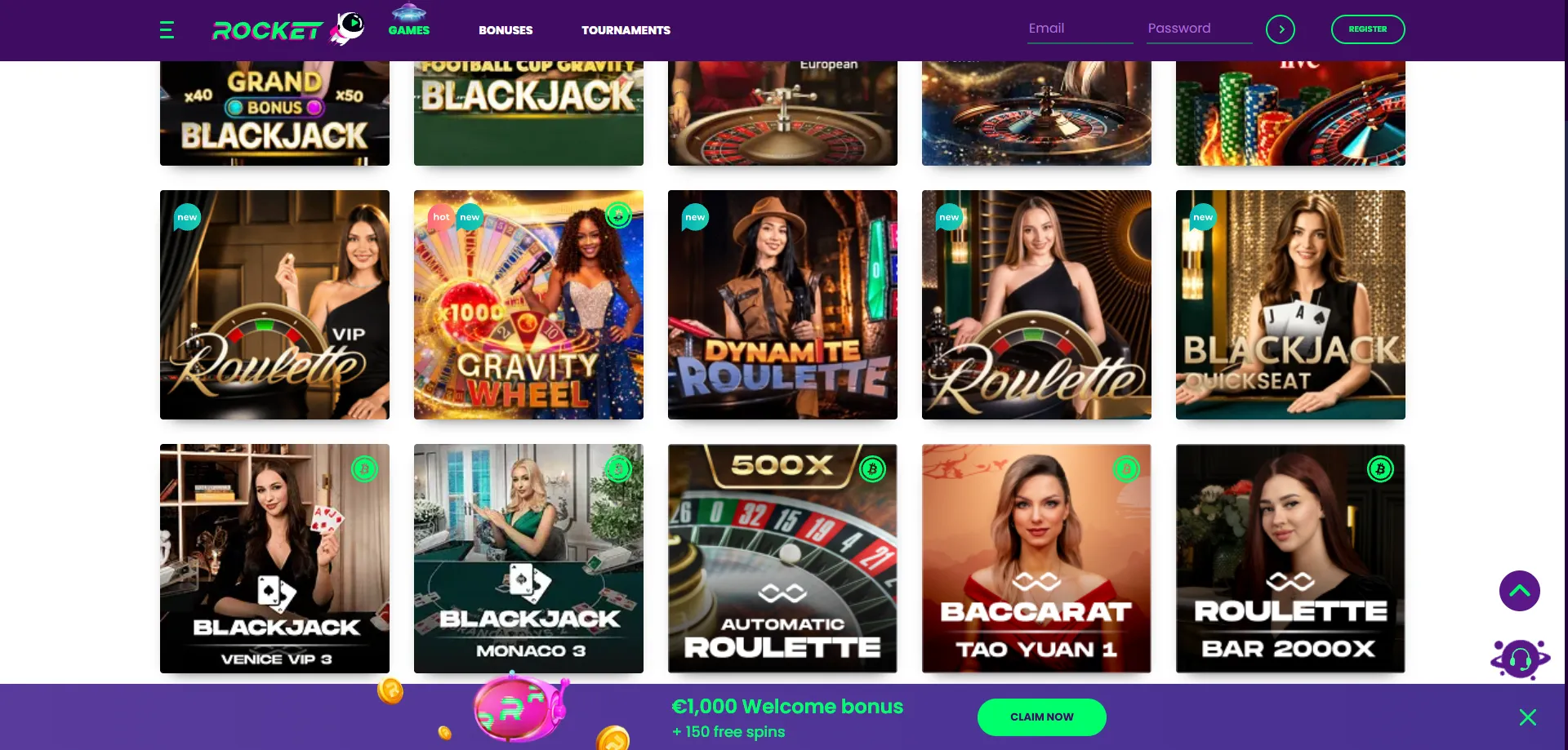 Casino Rocket live dealer games on mobile — real-time tables on smartphone